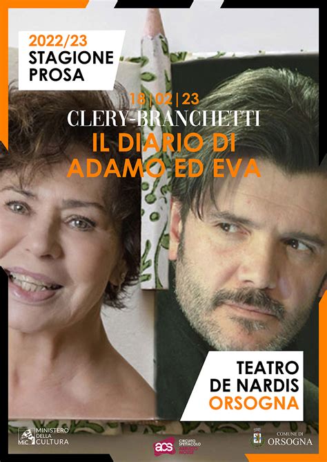 Il Diario Di Adamo Ed Eva Clery Branchetti Teatro C De Nardis