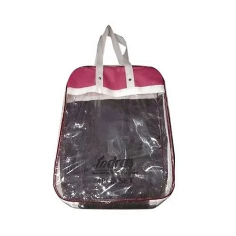 Antistatic Zipper PVC Transparent Handle Bag Capacity 5 Kg For