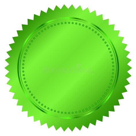 Green Badge With Ribbon Stock Vector Illustration Of Golden 27834413