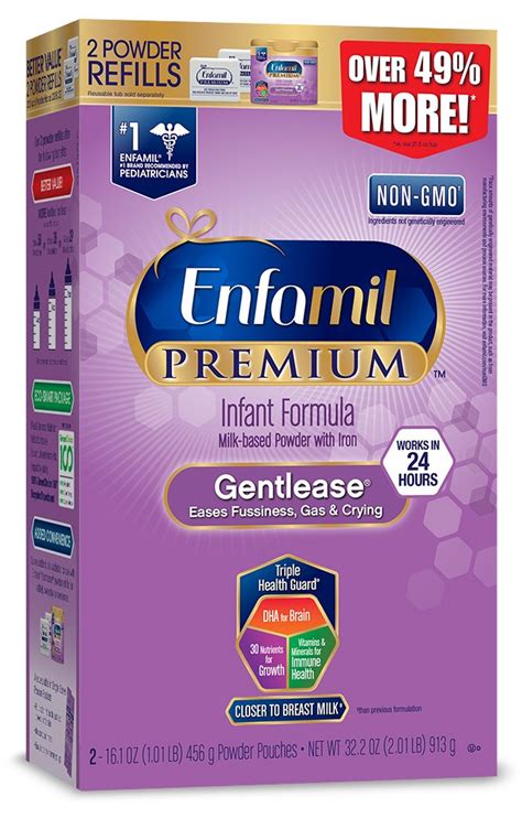 Enfamil Premium Infant Formula Milk Based Powder With Iron Gentlease