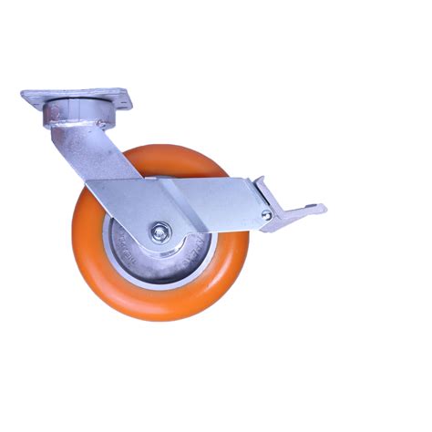 Inch Kingpinless Swivel Caster With Polyurethane Wheel And Face