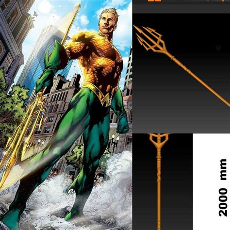 Obj File Aquaman Atlantis Golden Trident・3d Printable Design To