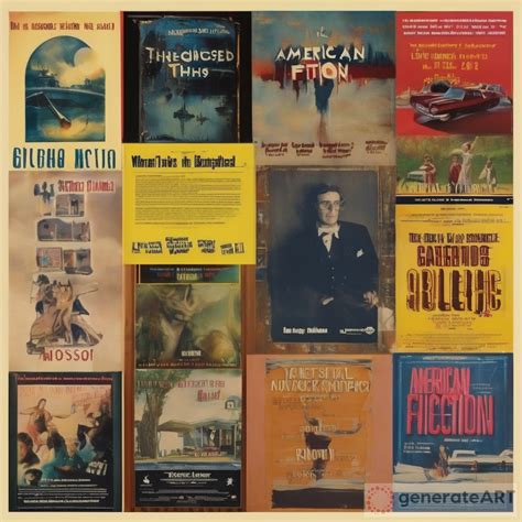 Vintage American Fiction Poster | GenerateArt