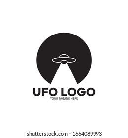 Ufo Light Logo Vector Illustration Stock Vector Royalty Free