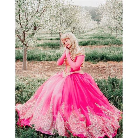 Sleeping Beauty Inspired Dress Pink Adult Dress Aurora Costume Adult