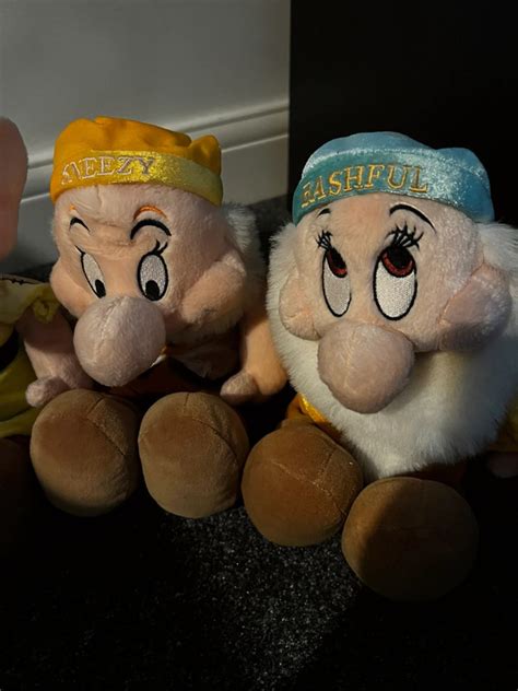 Disney Seven Dwarfs Plush Soft Toys Complete Set Of 7 Snow White