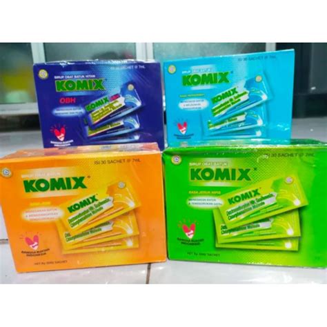 Jual Komix Sirup Obat Batuk 1 Bok Isi 30 Saset Shopee Indonesia