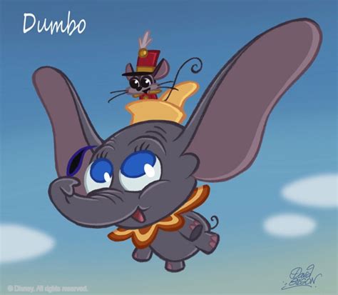 David Gilson Disney Chibi Dumbo Walt Disney Characters Chibi