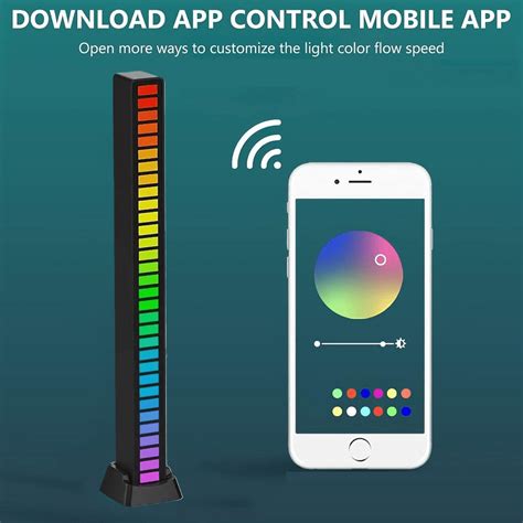 Slim Rgb Licht Staaf Stem Geactiveerd Led Lampen Rgb Muziek