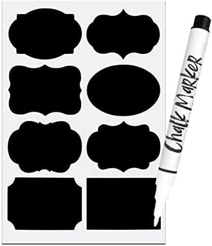 Onupgo Chalkboard Labels Pcs Waterproof Reusable Blackboard Stickers