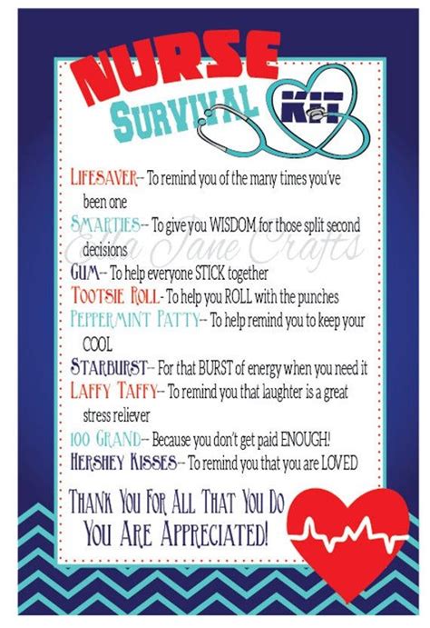 Free Printable Nurse Survival Kit Printable Word Searches