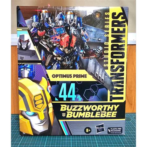 Transformers TF Buzzworthy Bumblebee 44 Optimus Prime W Trailer Dark