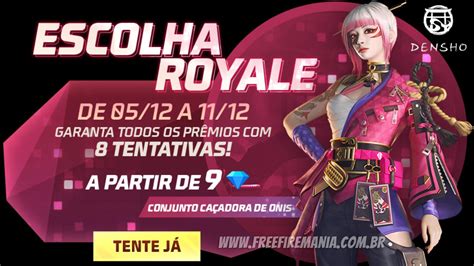 Free Fire Escolha Royale Skin Ca Adora De Onis Chega Nesta Segunda