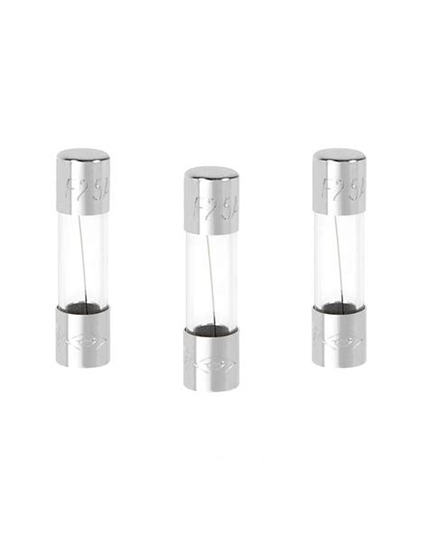 DEBFLEX 3 Fusibles verre fusion 5 x 20 2.5 A 250 V