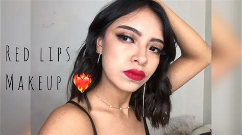 Red Lips Makeup Youtube