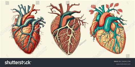 Anatomical Human Heart Sketch Isolated On Stock Vector (Royalty Free) 2260411799 | Shutterstock