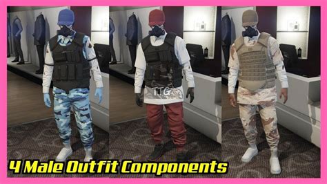 Gta Online Male Outfit Components Glitch Modded Ceo Red Tron Shoes