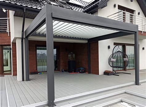 Pergola Tarasowa Ogrodowa Wiata 350x560 Aluminiowa Zadaszenie Tarasu