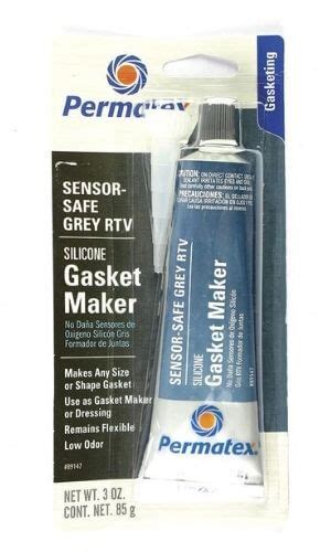 Permatex Sensor Safe Grey RTV Silicone Gasket Maker 89147