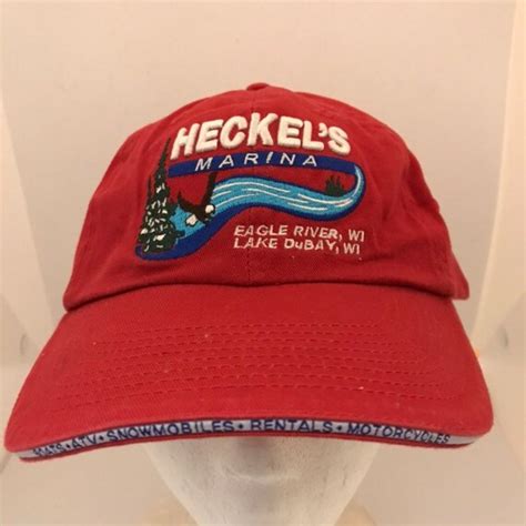 Vintage Heckels Strapback Hat 1990s 80s Gem