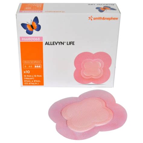 allevyn life foam border dressing large   cm pk