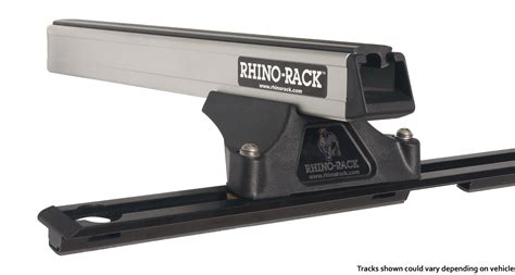 Rhino Rack Ja0759 Heavy Duty Rltp Trackmount Silver 3 Bar Roof Rack For