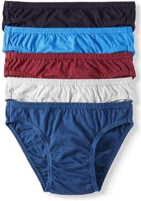 Jockey Life 5 Pack Men S 24 7 Comfort 100 Cotton Bikinis Assorted