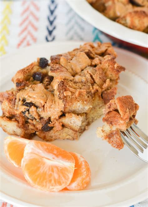 Leftover Sandwich Crust Peanut Butter French Toast Casserole