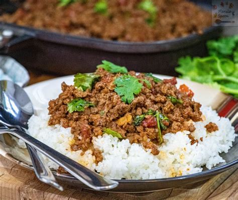 Thai Ground Minced Beef Or Pork Curry Manila Spoon