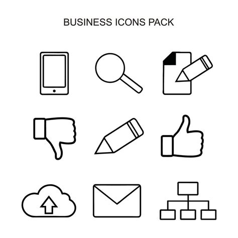 Set of Icons Business Pack 4697708 Vector Art at Vecteezy