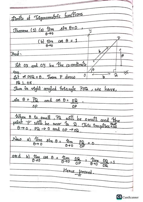 Solution Limits Of Trigonometric Functions Limit And Continuity