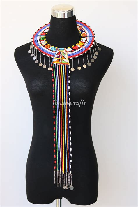 Masai Wedding Necklace African Jewelry African Beaded Etsy Wedding