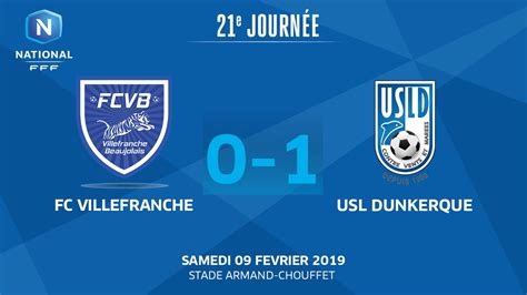 J21 FC Villefranche B USL Dunkerque 0 1 le résumé Vidéo