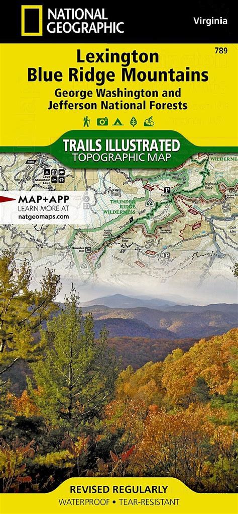 National Geographic Lexingtonblue Ridge Mountains Trail Map Rei Co