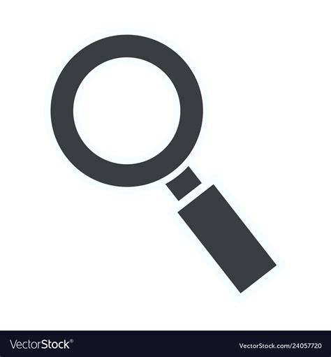 Magnifying Glass Cartoon Royalty Free Vector Image