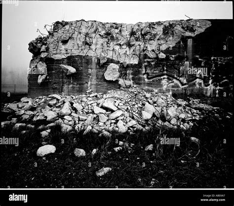 Atlantic Wall Built By Germany Against Allied Attack During Ww2 Stock