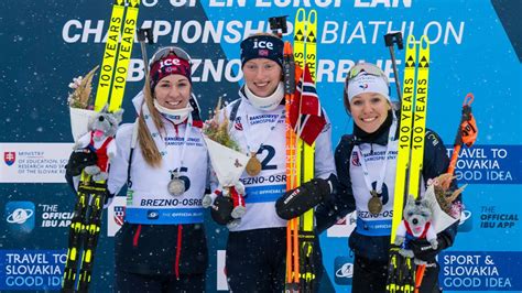 Biathlon Championnats D Europe Oc Ane Michelon En Bronze Sur La