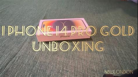 I Phone 14 Pro Gold Unboxing Uk Youtube