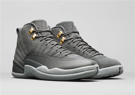 Air Jordan 12 Retro "Dark Grey" Color Dark Grey-Wolf Grey Style Code ...