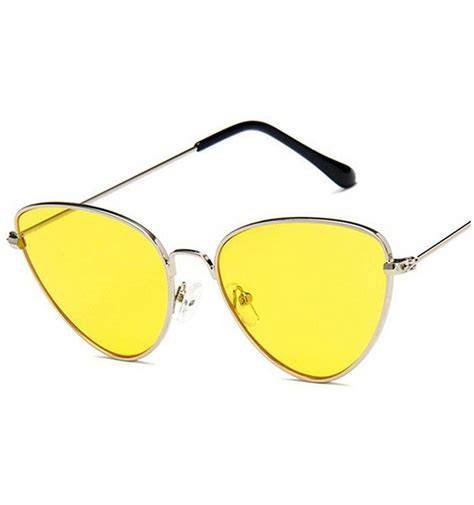 Fashion Women Cat Eye Sunglasses Brand Designer Retro Metal Coating