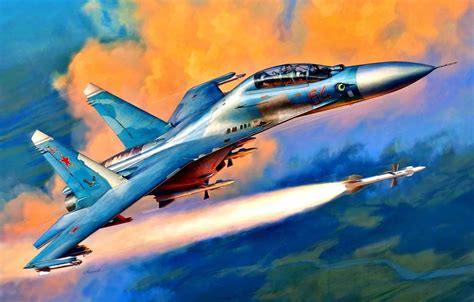 Wallpaper Rocket Supersonic Double Training Combat Fighter