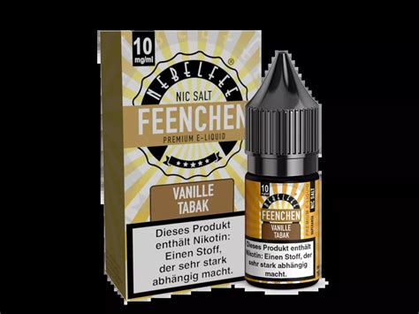 Vanille Tabak Feenchen Nebelfee Nikotinsalz Liquid Mg Ml