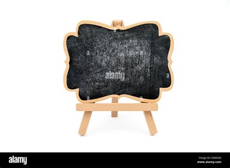 Wooden Easel Mini Blackboard With Faded Chalk Surface Front View