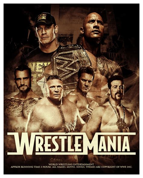 WrestleMania Poster by JacksonMannDesign on DeviantArt