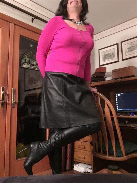 Just Love Boots And Leather Skirts Rcrossdressing