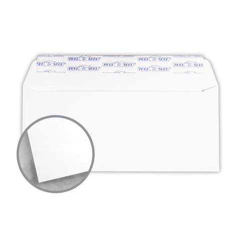 White Envelopes No 10 Regular Side Seam Peel And Seal 4 1 8 X 9 1 2