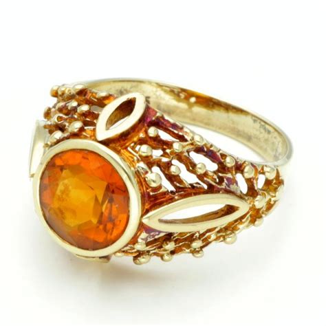 14 Kt Gold Ring 1 67 Ct Citrine Catawiki