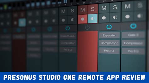 Presonus Studio One Remote App Review Youtube