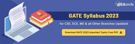 GATE 2024 Syllabus For CSE Computer Science Engineering