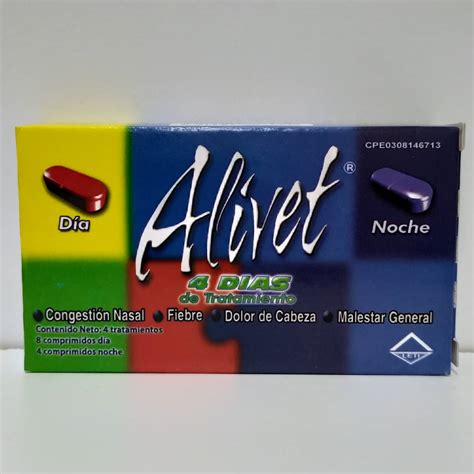 Medicina Alivet 4 Dias Dia X 8 Cr Noc X 4 Cr Leti